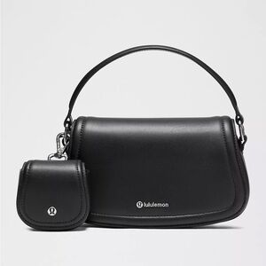 lululemon athletica Black Leather Alternative Mini Bag 1.2L—NWT